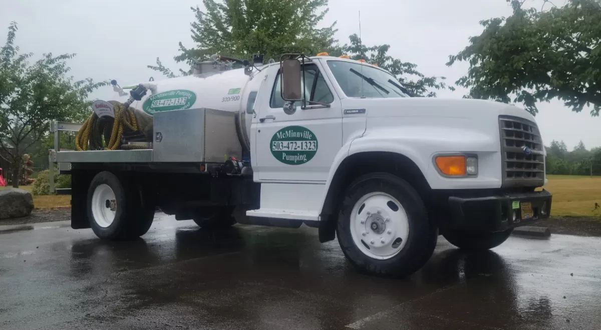 Truck with McMinnville Pumping Logo
